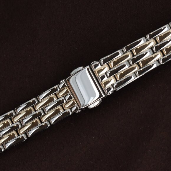 Hadley-Roma 14mm Yellow Gold Plated & Steel Watch Bracelet/Band, LB5333T - Picture 1 of 3
